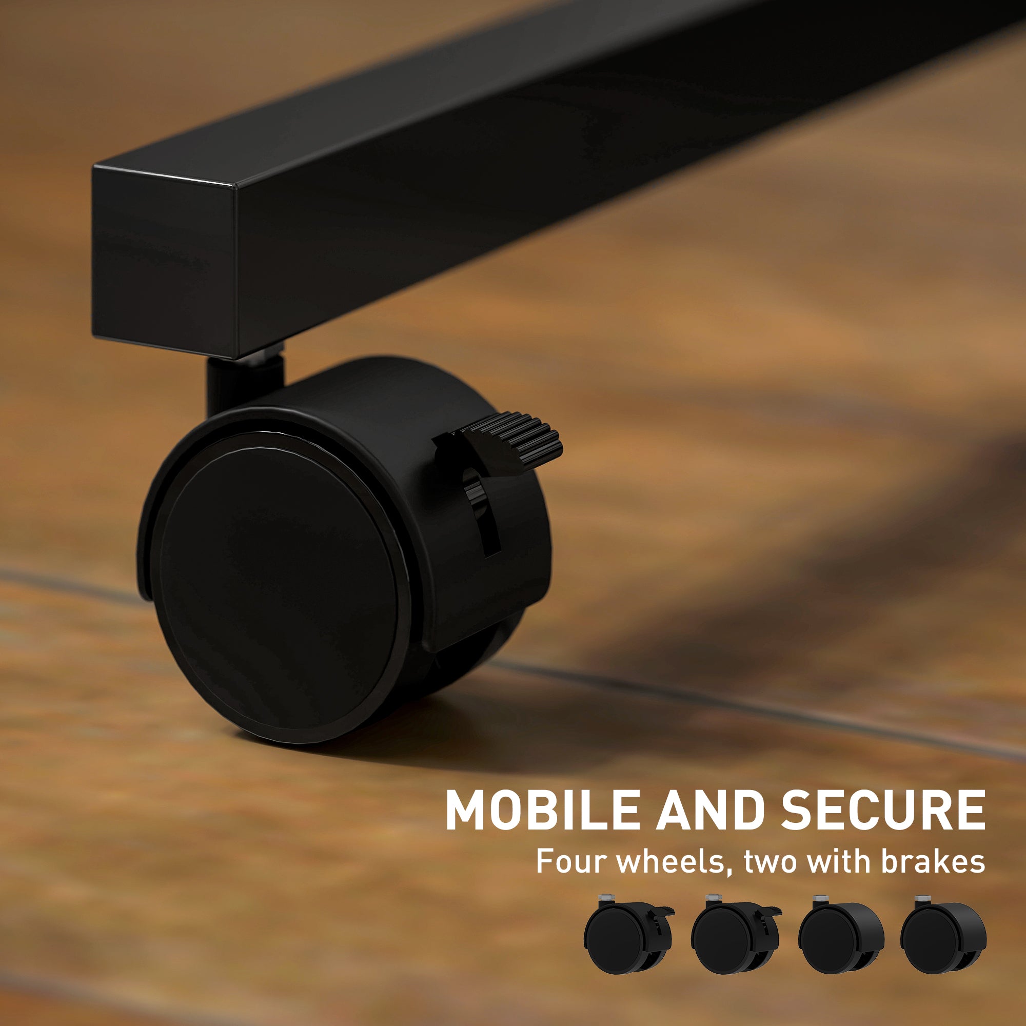 Adjustable Standing Desk with Power Outlets & Tiltable Top