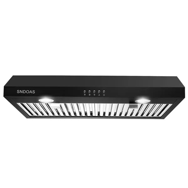 30 Inch Under Cabinet Range Hood 3-Speed 600CFM LED