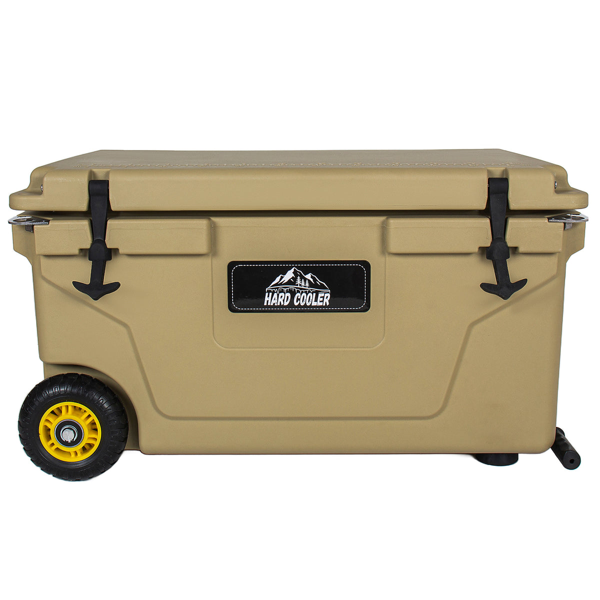 65 Quart Khaki Hard Shell Cooler with 6-Day Ice Retention