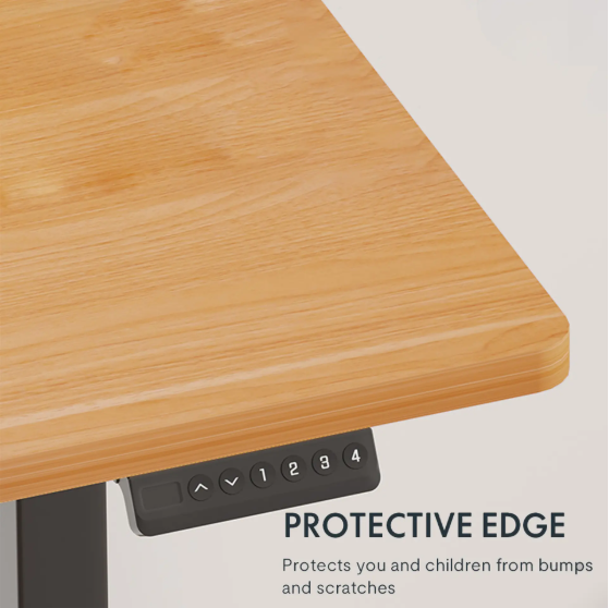 Electric Standing Desk Adjustable Height Single Piece