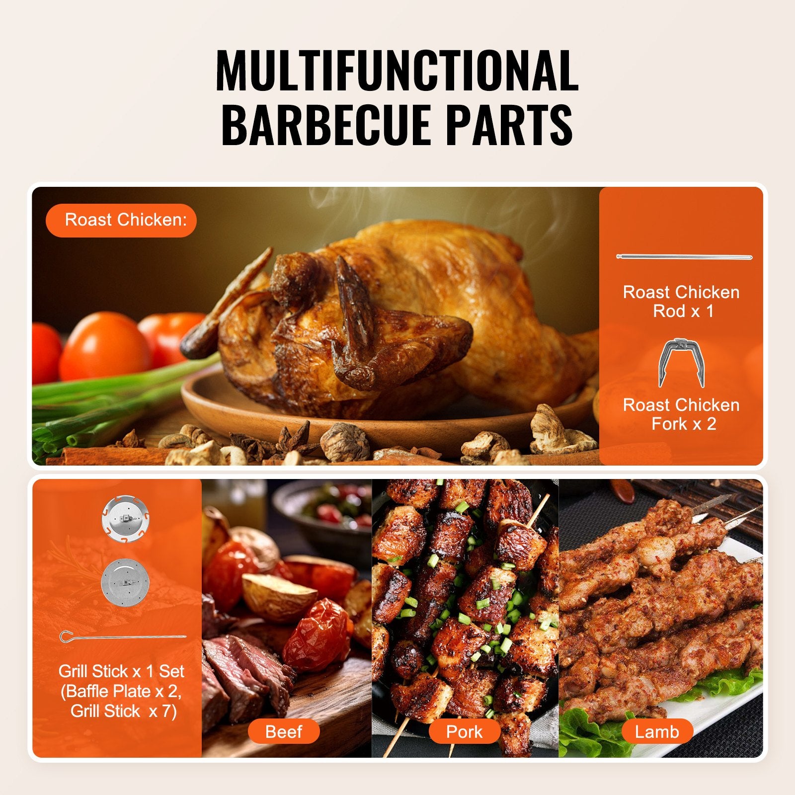Stainless Steel Vertical Shawarma Gyro Rotisserie Grill