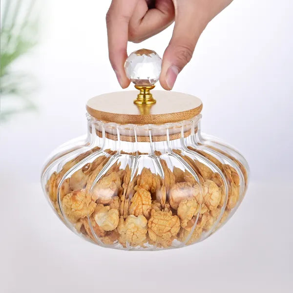 1 PCS High Borosilicate Stripe Sealed Jar