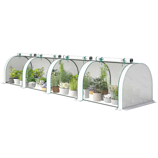 Raised Garden Bed with Polycarbonate Mini Greenhouse Cover