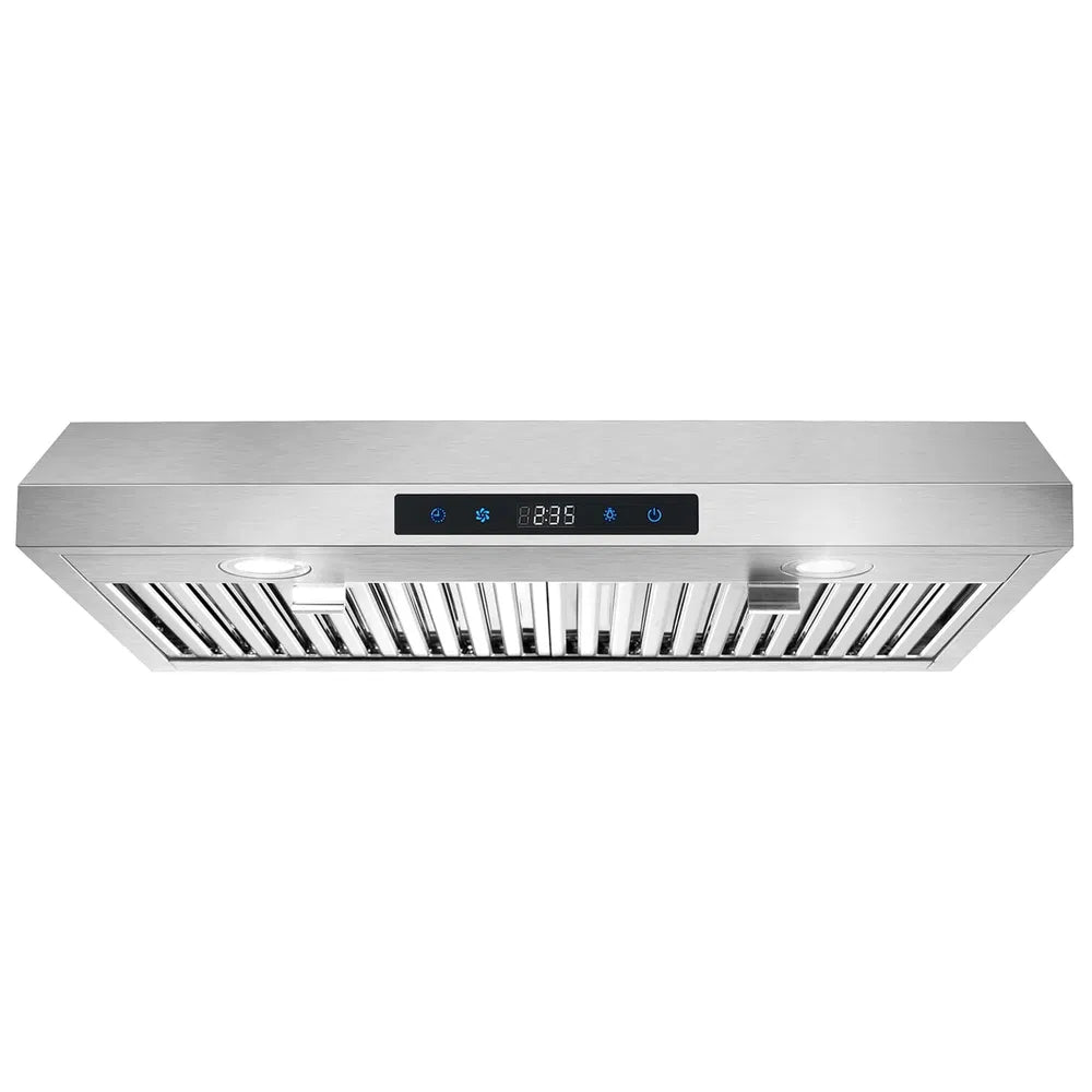 30 Inch Under Cabinet Range Hood 3-Speed 600CFM LED