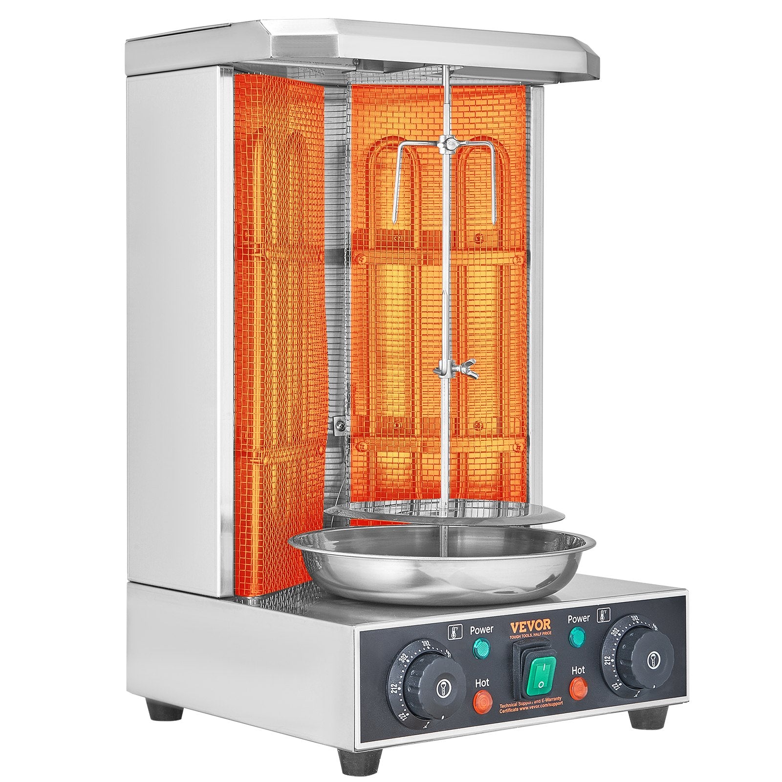 Electric Vertical Shawarma Grill Machine 13 Lbs Capacity