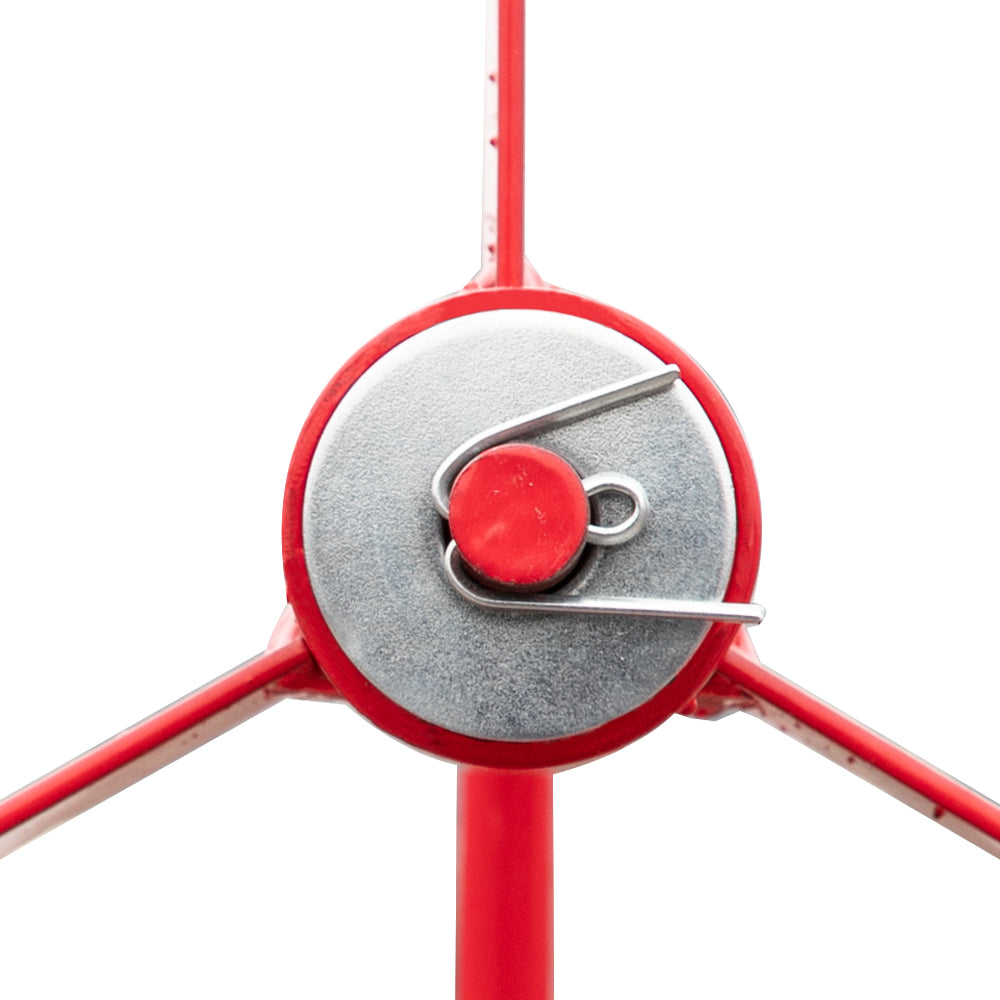 8ft Weather Resistant Yard Garden Windmill Red