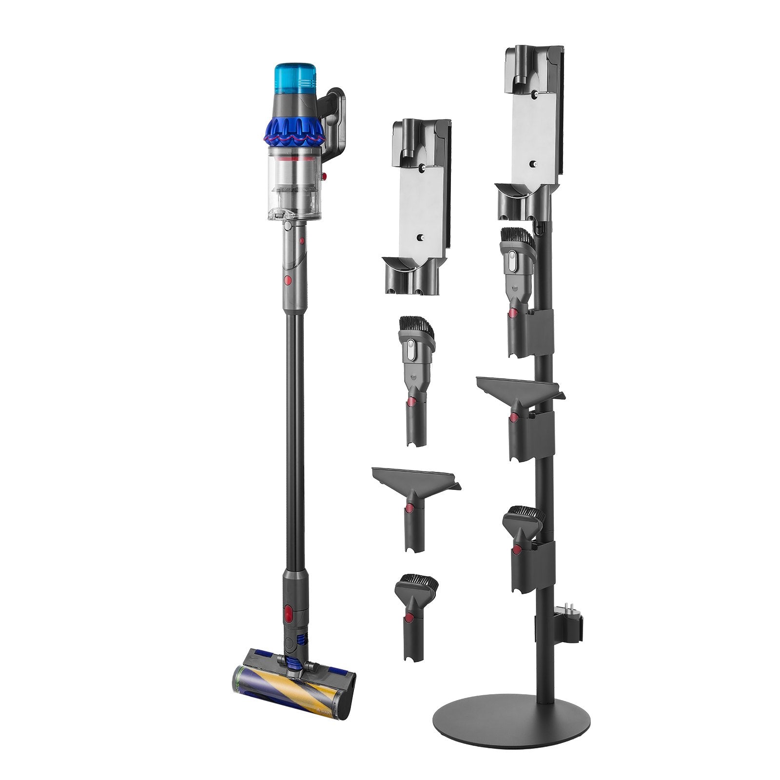 Vacuum Stand for Dyson V7-V15 with 6 Brush Holders