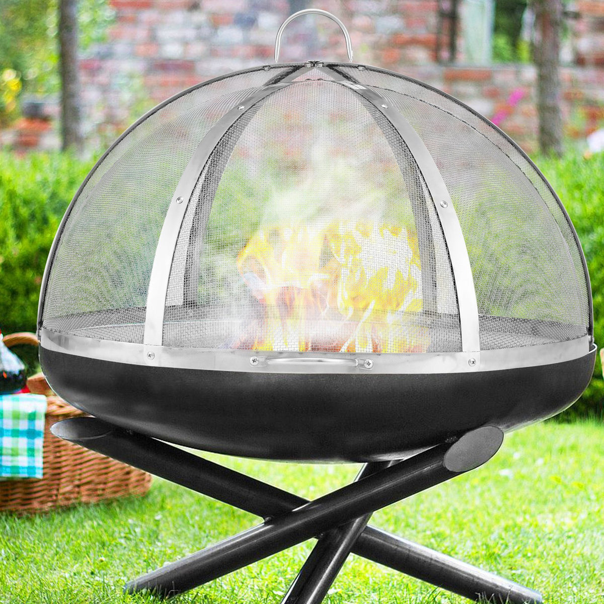 Firepit Spark Screen Lid
