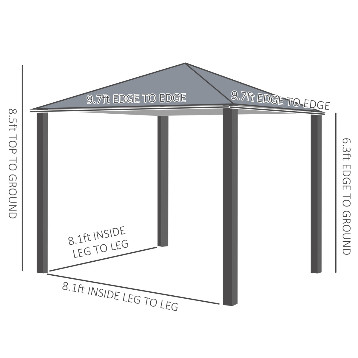 10 X 10 Patio Gazebo