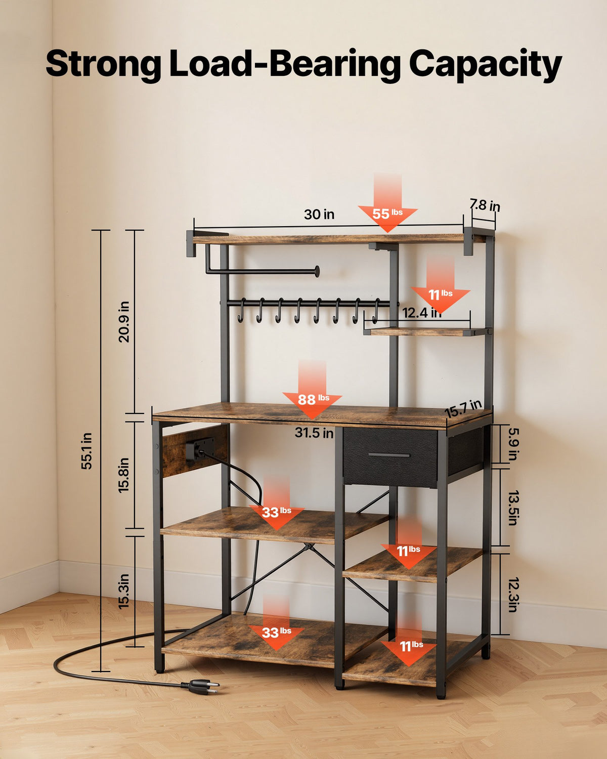 Kitchen Bakers Rack