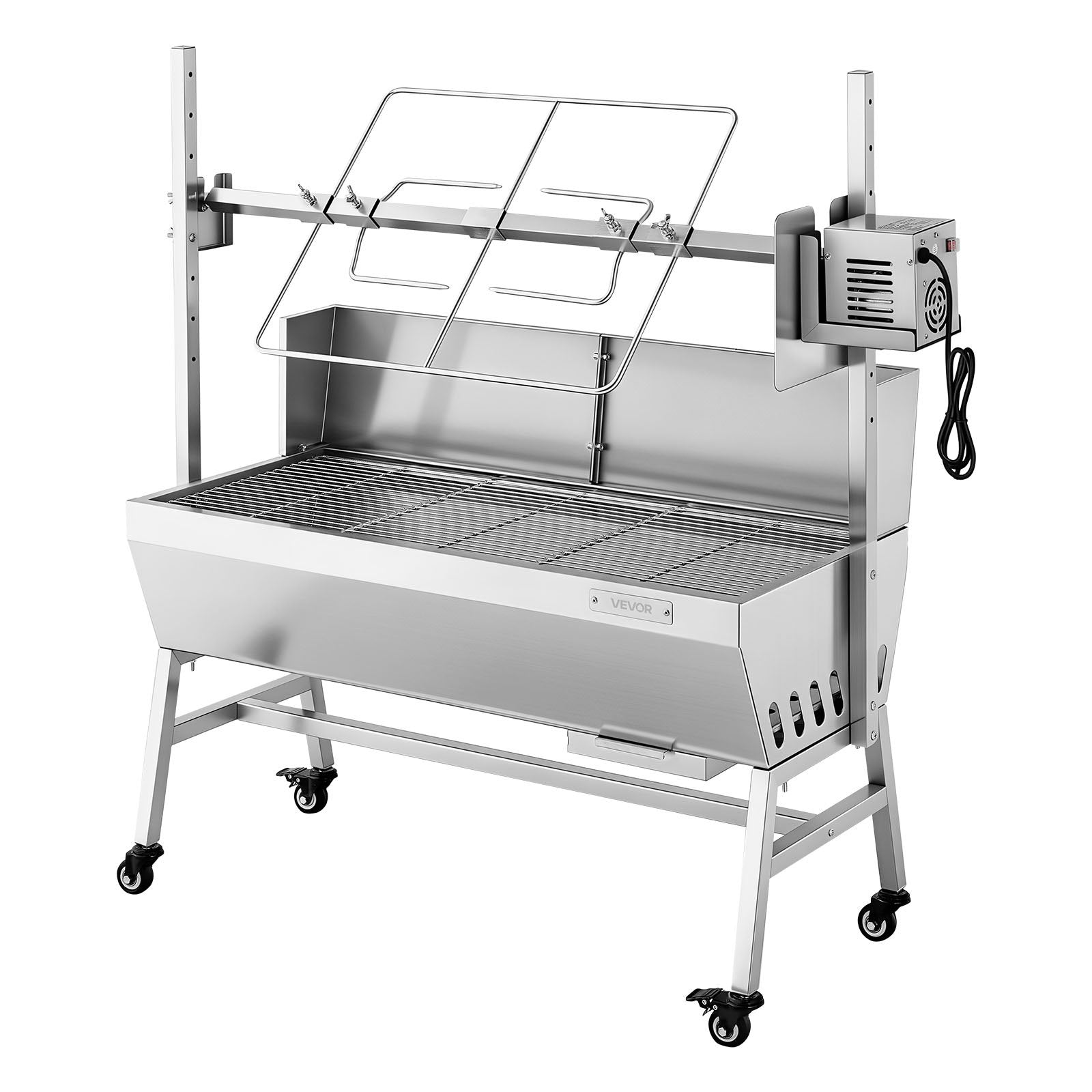 38W Rotisserie Grill, 132 LBS Capacity Spit Roaster