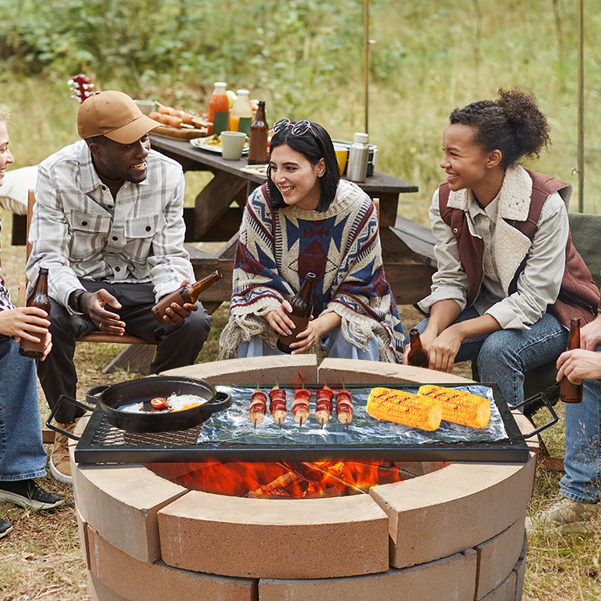 X-Marks Fire Pit Grill Grate