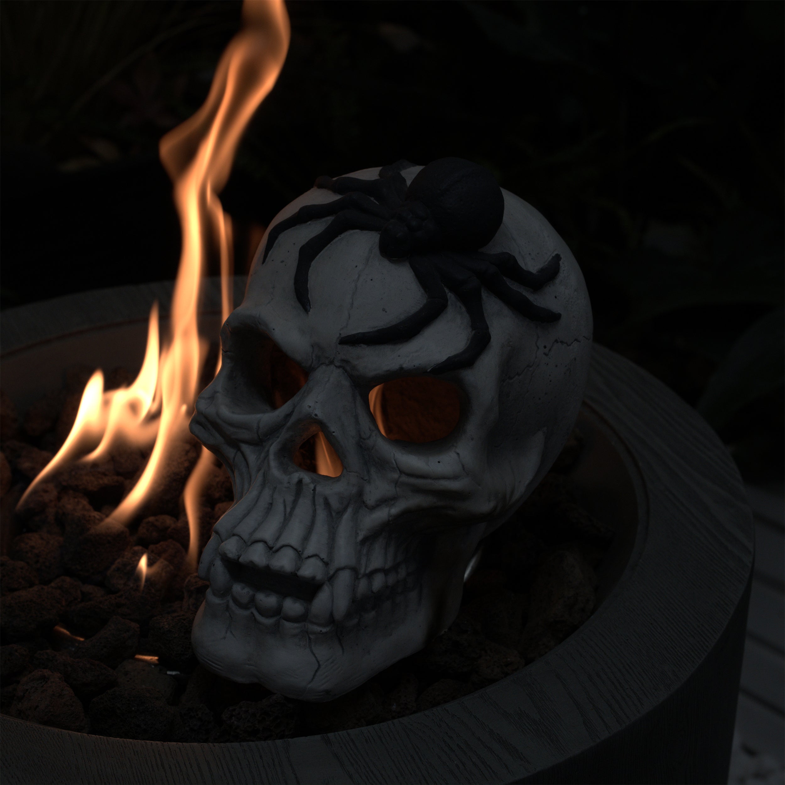 Demon Skull Outdoor Fireplace Decoration