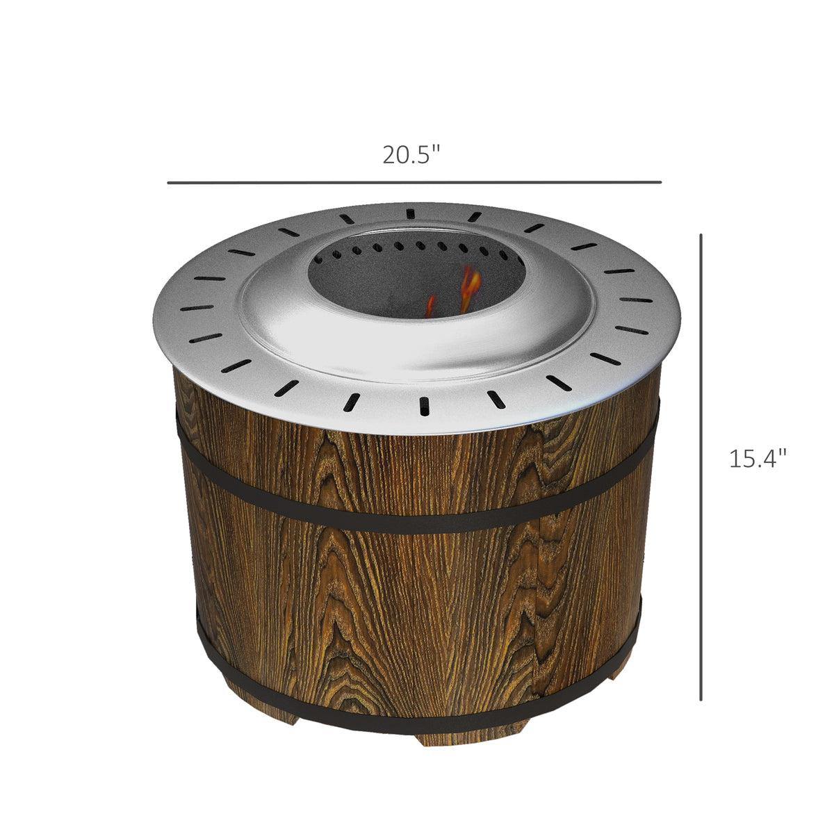 Smokeless Fire Pit Stove with Magnesium Oxide Mat