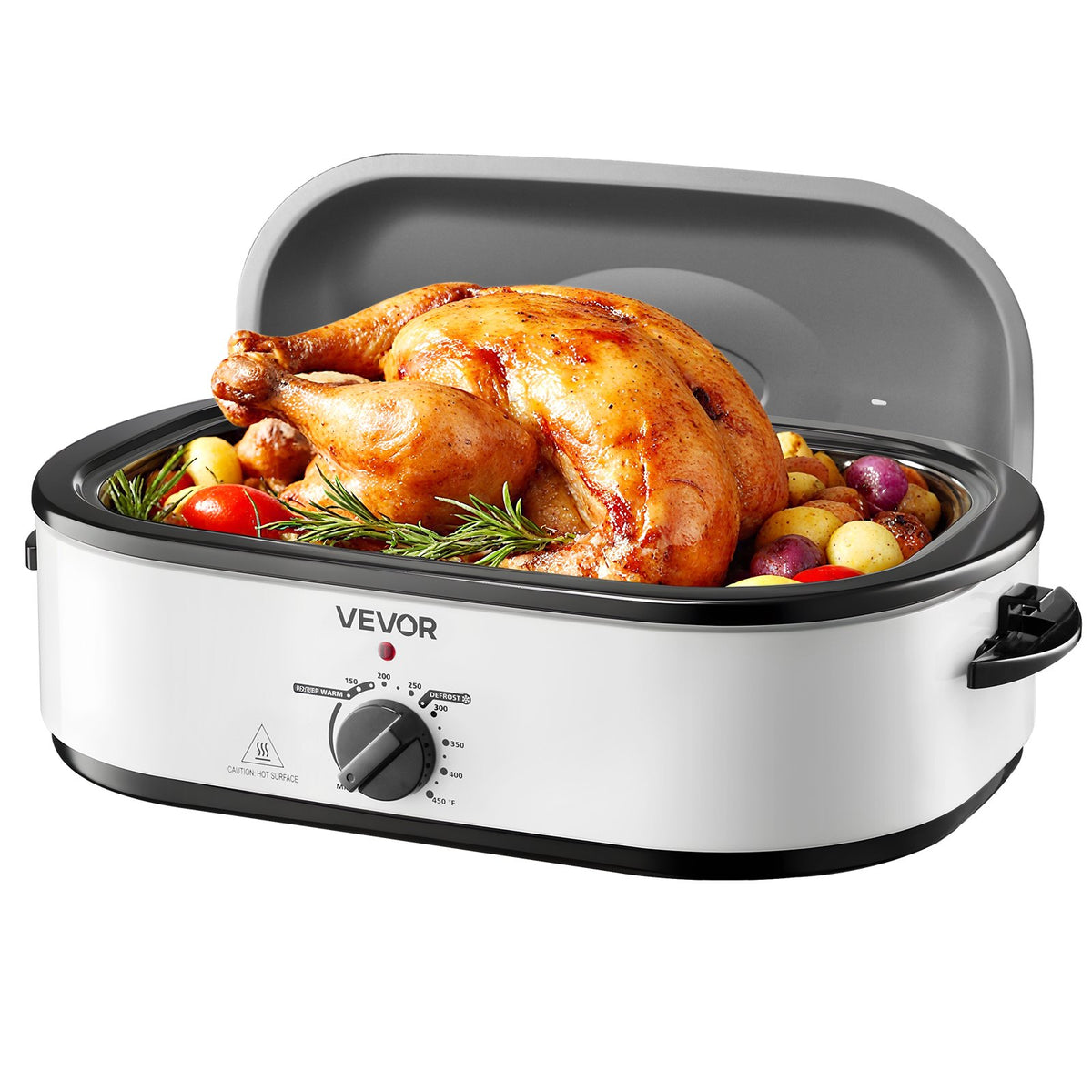 18QT Electric Roaster Oven with Self-Basting Lid