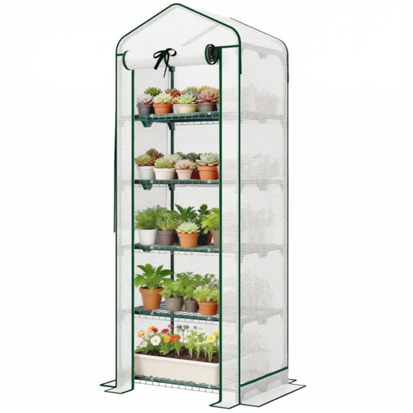 Raised Garden Bed with Greenhouse Cover