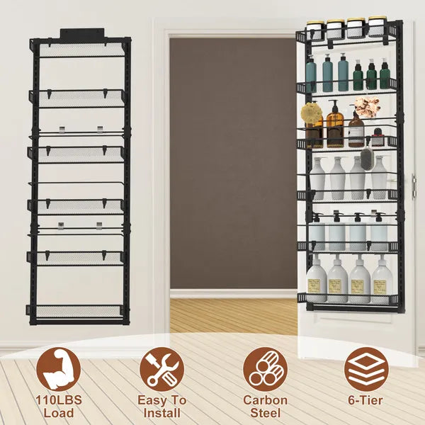 6-Tier Over The Door Pantry Organizer