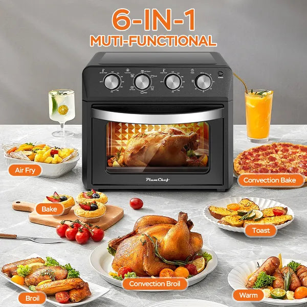 27.5QT 6-in-1 Air Fryer Toaster Oven Convection