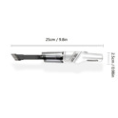 White Wireless Folding Hand-Held Vacuum Cleaner