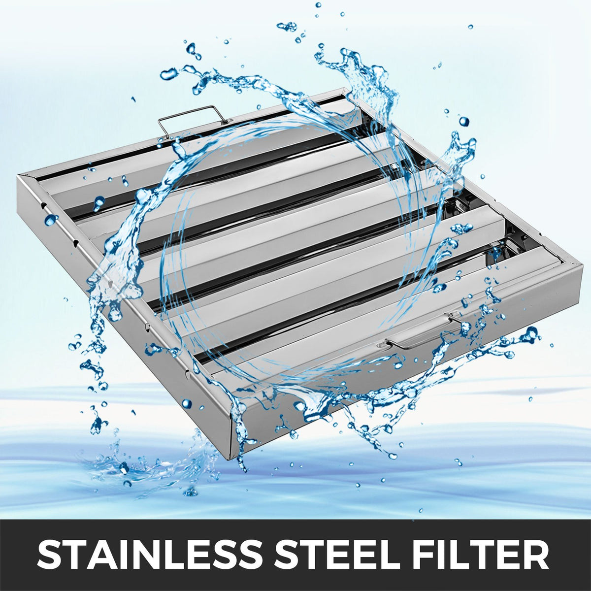 6-Pack Stainless Steel Range Hood Filters 19.5" x 24.5"