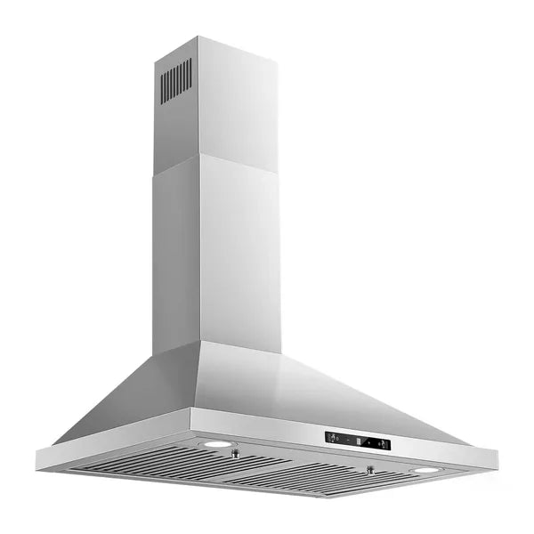 30 Inch Wall Mount Range Hood, 700 CFM Stainless Steel