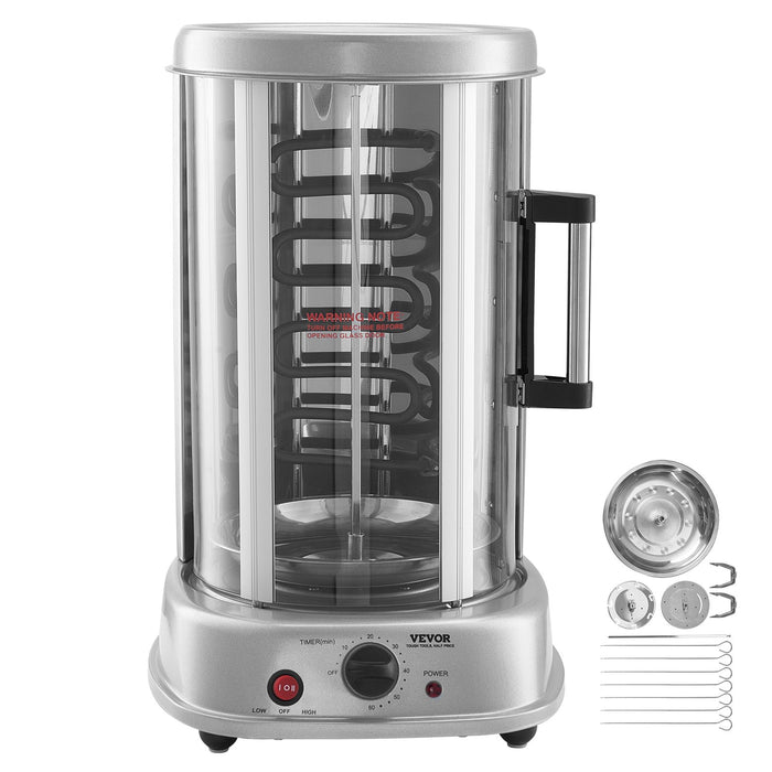 Stainless Steel Vertical Shawarma Gyro Rotisserie Grill