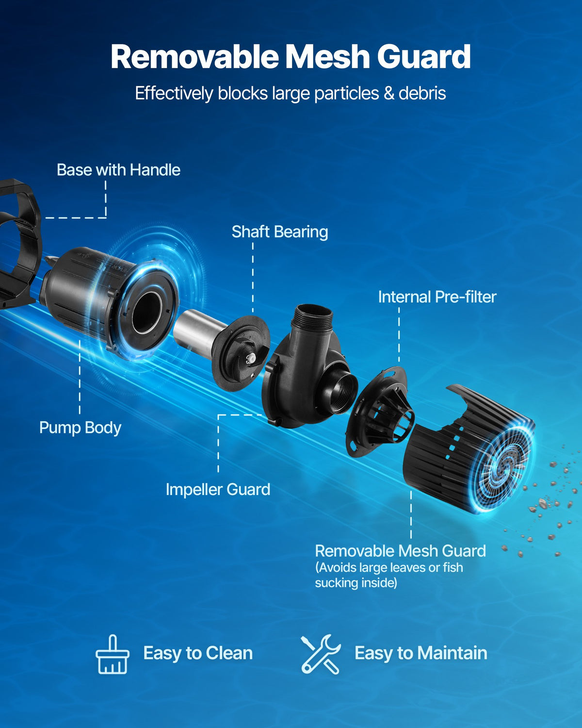 280W Submersible Water Pump 4500GPH Aquarium Fountain