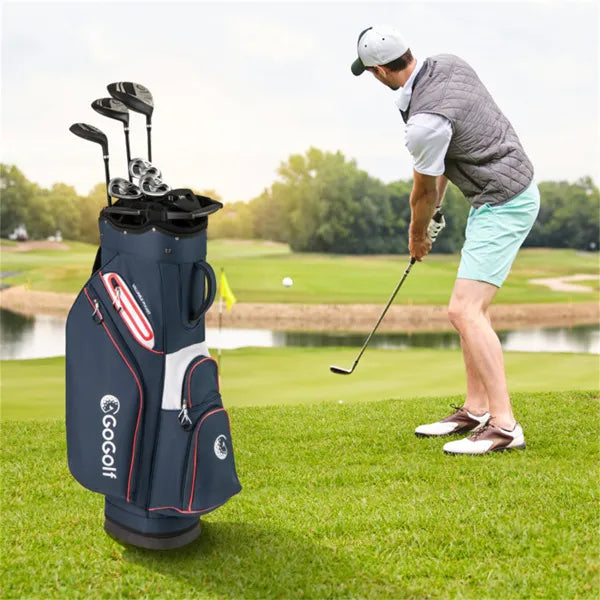 14-Way Golf Cart Bag with Cooler Pocket