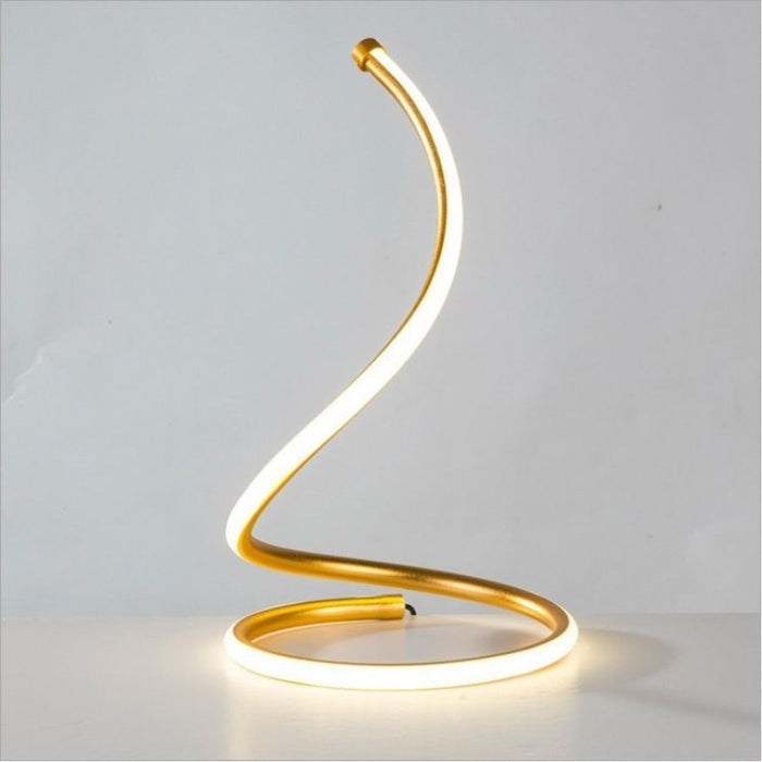 Modern LED Spiral Table Lamp with Three-Speed Dimming