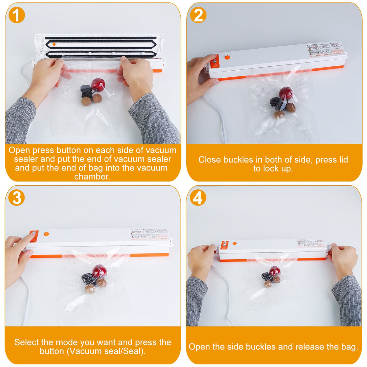 Electric Vacuum Sealer Machine Household Automatic Food Vacuum Sealer