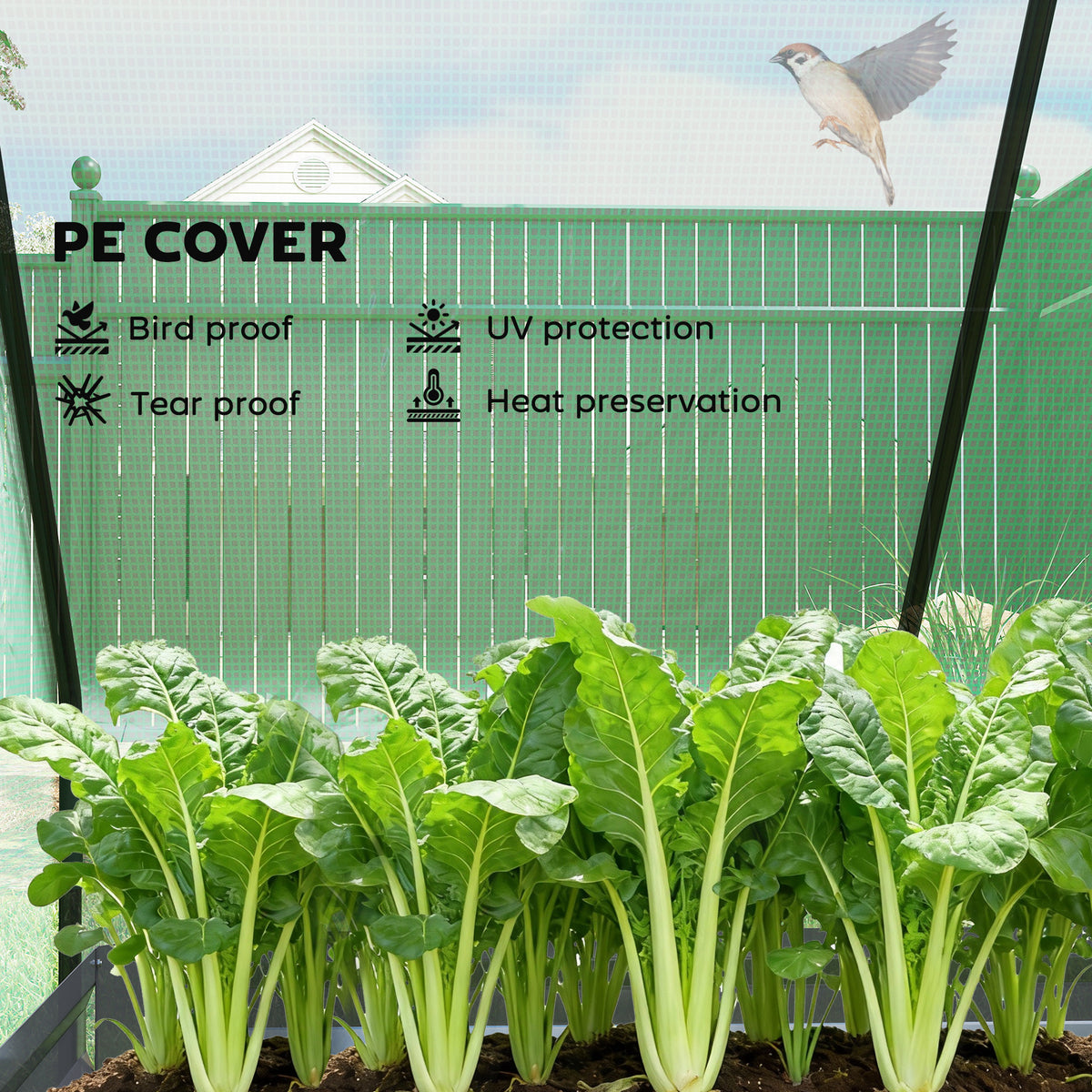 4 X 3ft Raised Garden Bed With Mini Greenhouse
