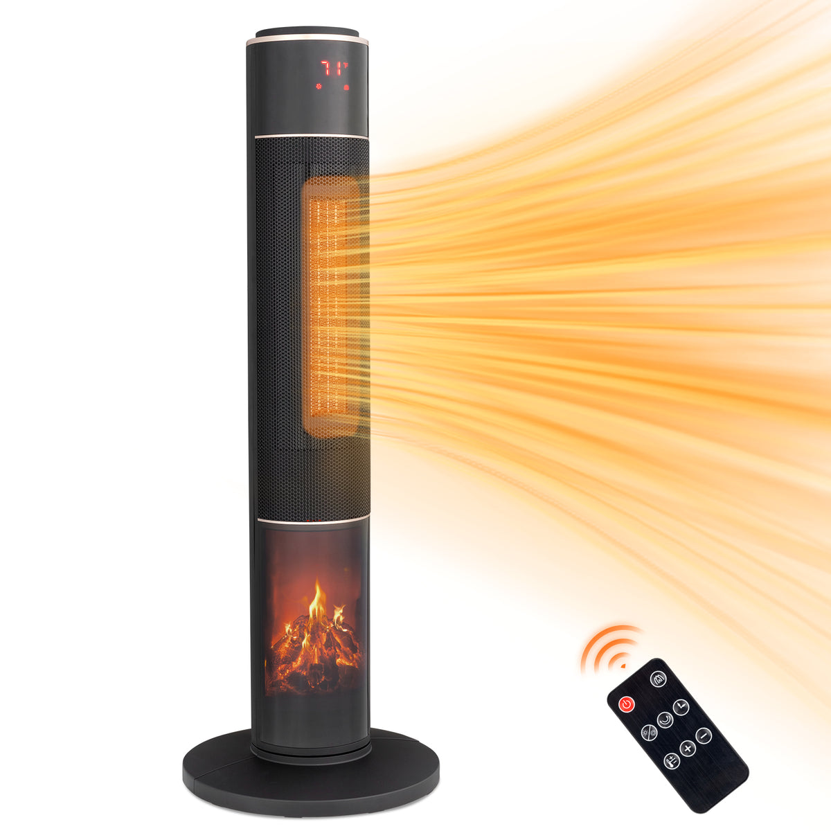 33 Inch Tower Space Heater 1500W Oscillating