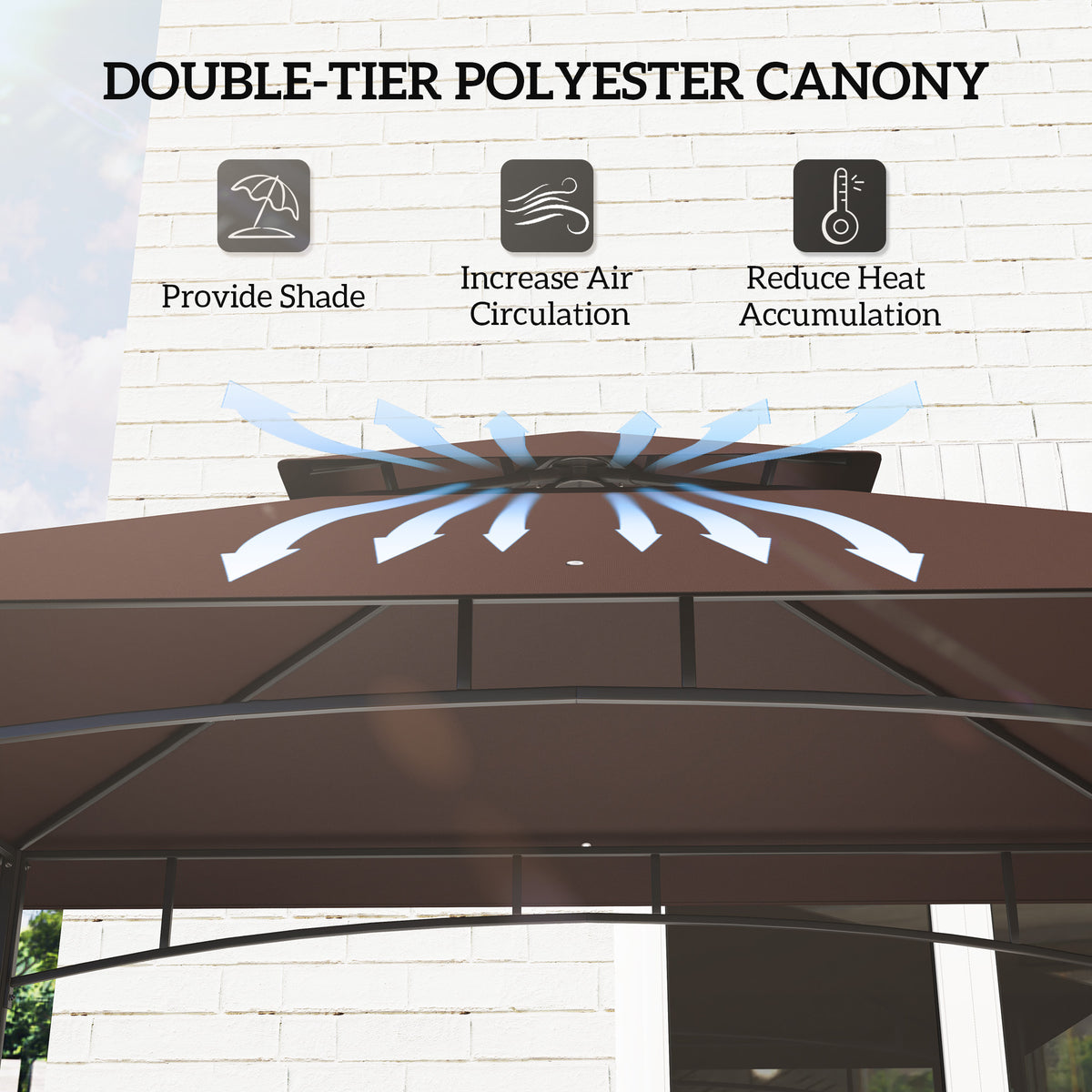 8 X 5 BBQ Grill Gazebo