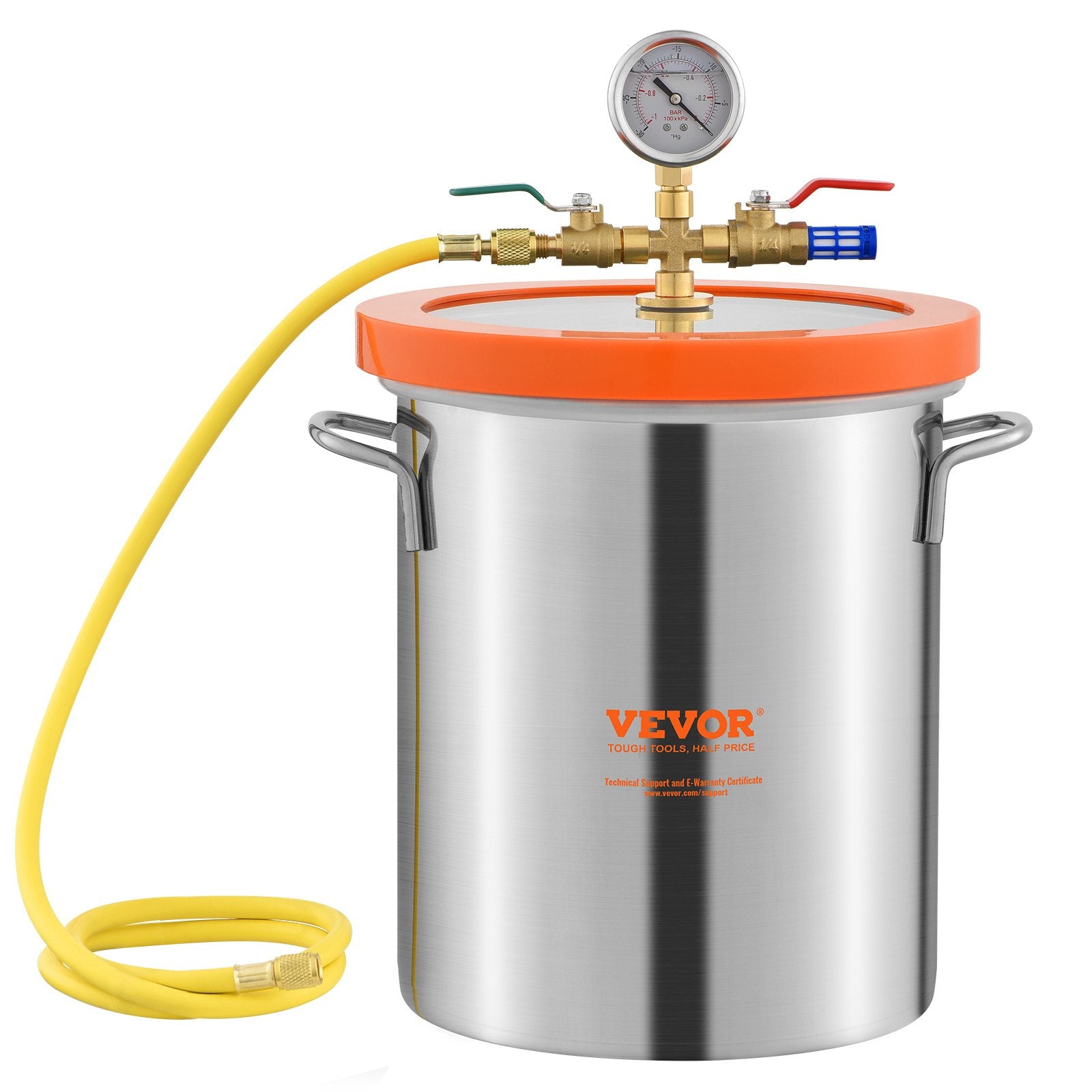 3 Gallon Vacuum Chamber with Tempered Glass Lid
