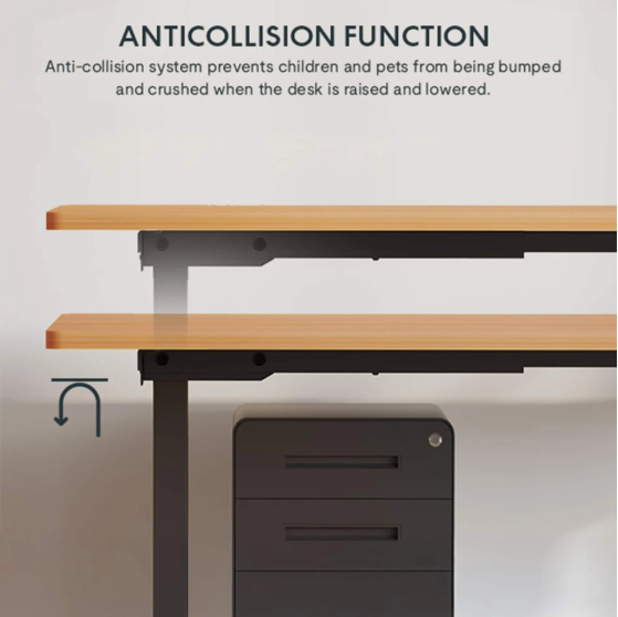 Electric Standing Desk Adjustable Height Single Piece