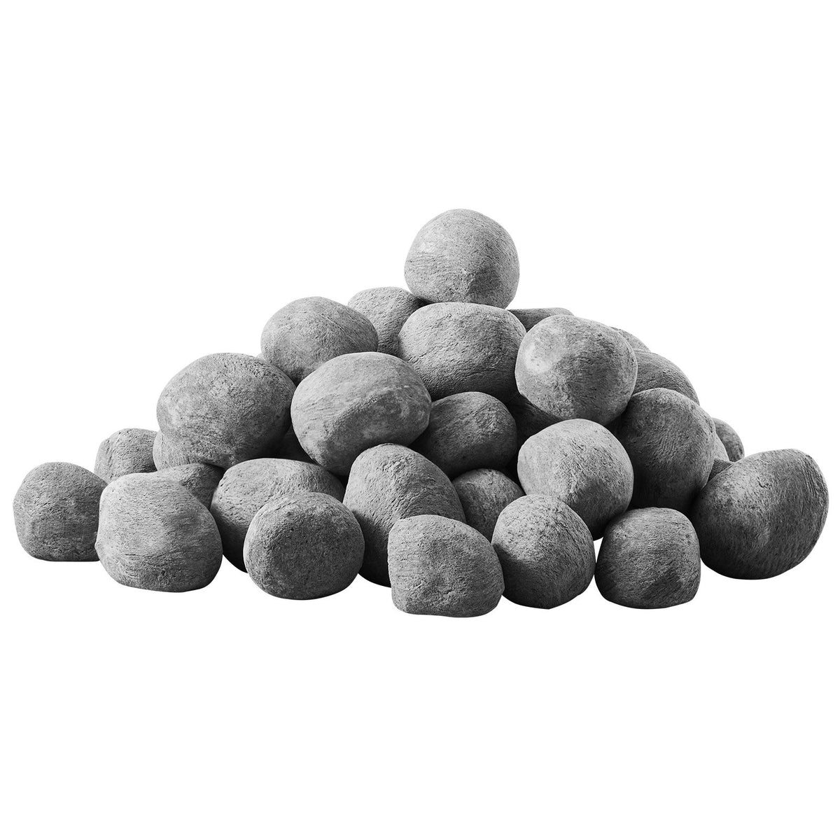 1-2 Inch 48 Pcs Ceramic Fire Pebble Stones Lava Rocks Reusable