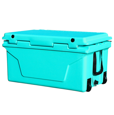 65QT Blue Outdoor Cooler Ice Chest Box