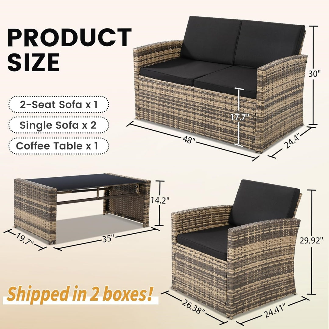 4-Piece Patio Furniture Set