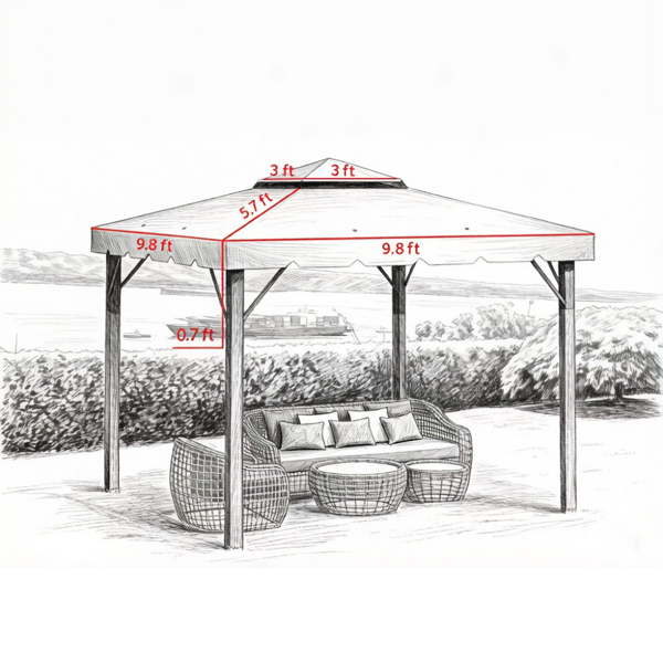 Gazebo Canopy Replacement Only Canopy Roof