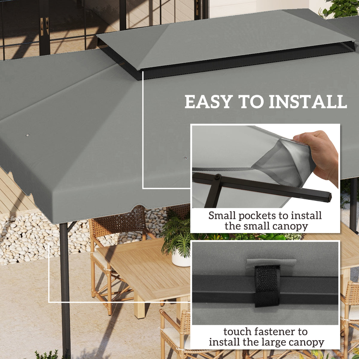 Model 84C-101 Or 84C-144 13 X 10 Gazebo Replacement Canopy