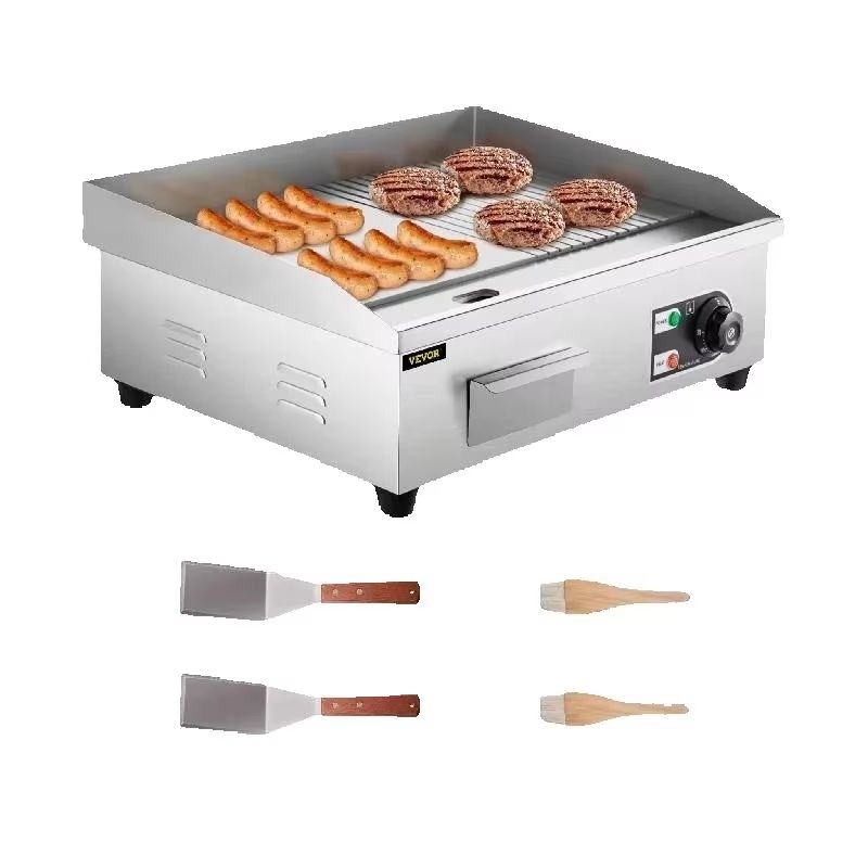 Electric Countertop Griddle 14-22" Stainless Steel Flat Top