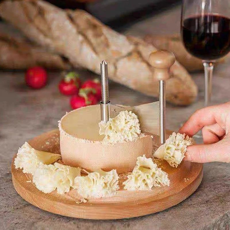 Wooden Rotary Cheese Curler and Shaver