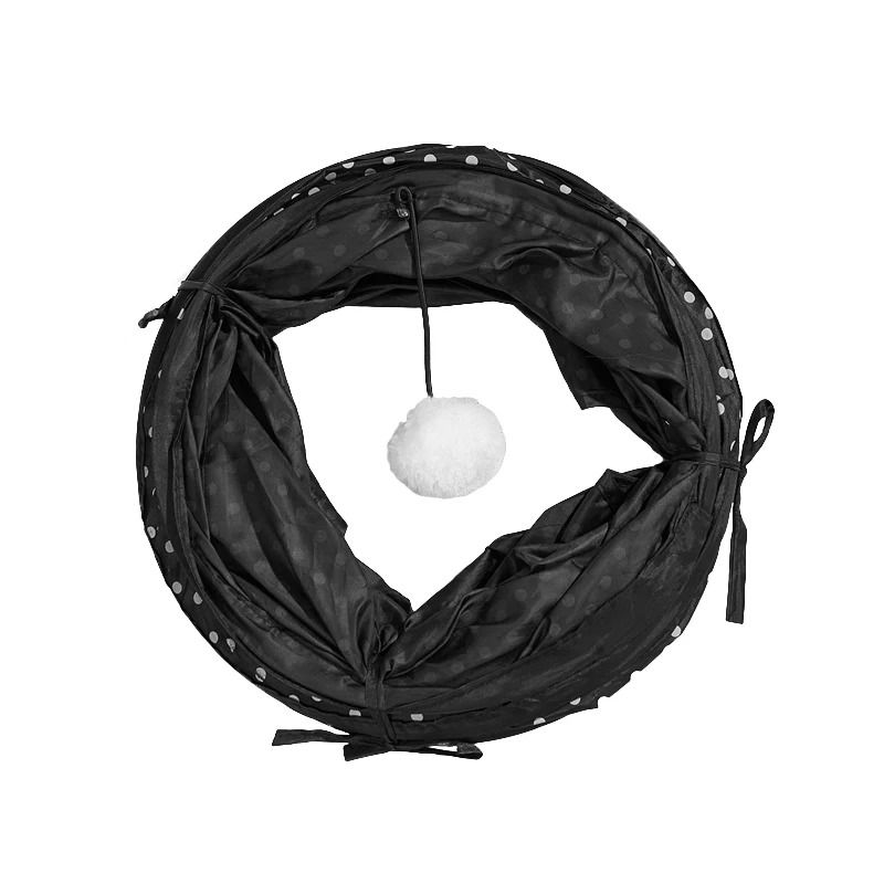 Collapsible S-Shape Cat Tunnel Toy for Indoor and Outdoor